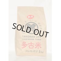 精米1kg×10　令和6年産　特別栽培米コシヒカリ多古米（精米）1kg袋×10